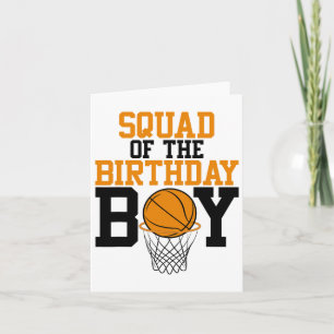 Squad Of The Birthday Boy Sketll Family Birthday Card