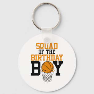 Squad Of The Birthday Boy Sketll Family Birthday Keychain