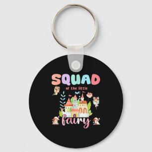 Squad Of The Little Fairy 1st Birthday Girl Fairyt Keychain