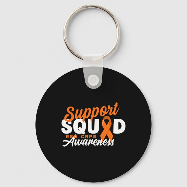 Squad Support I Reflex Dystrophy Pain Syndrome Rsd Keychain (Front)