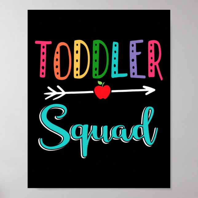 Squad Teacher Back To School  Poster (Front)