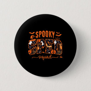 Squad Team Special Education Teacher Halloween 2 Inch Round Button
