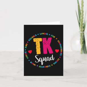 Squad Tee - Transitional Kindergarten Teacher Team Card