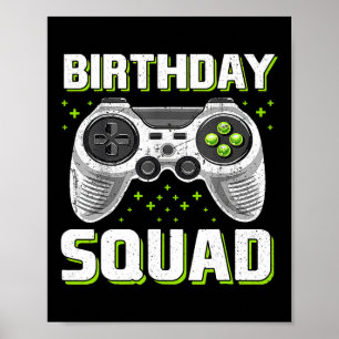 Squad Video Game Controller For Gamer Boys Girls 1 Poster