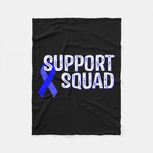 Squad Warrior Alopecia Areata Awareness  Fleece Blanket (Front)