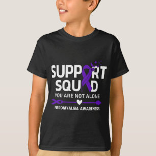 Squad Warrior Fibromyalgia Awareness Feather T-Shirt