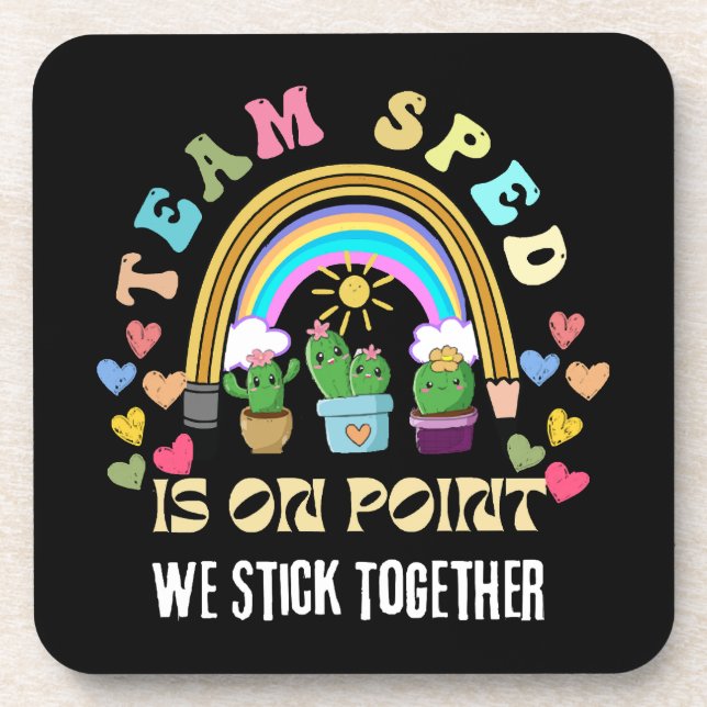 Squad we Forever Sticky for teacher Coaster (Front)
