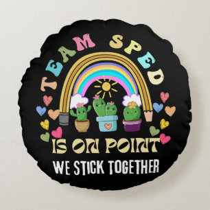 Squad we Forever Sticky for teacher Round Pillow