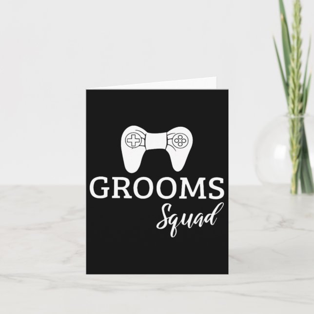 Squad Wedding Bachelor Party Wedding Party Fun  Card (Front)