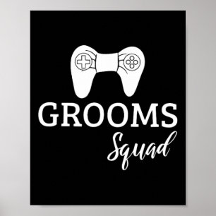 Squad Wedding Bachelor Party Wedding Party Fun Poster