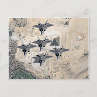 Squadron of F-22's Postcard
