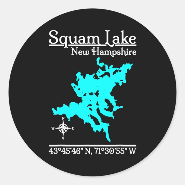 Squam Lake - New Hampshire  Classic Round Sticker (Front)
