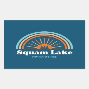 Squam Lake New Hampshire Rainbow Sticker