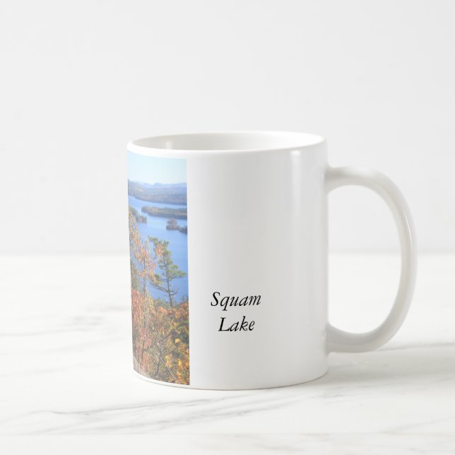 Squam Lake Rattlesnake Cliffs in Autumn Coffee Mug (Right)