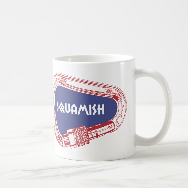 Squamish Climbing Carabiner Coffee Mug (Right)