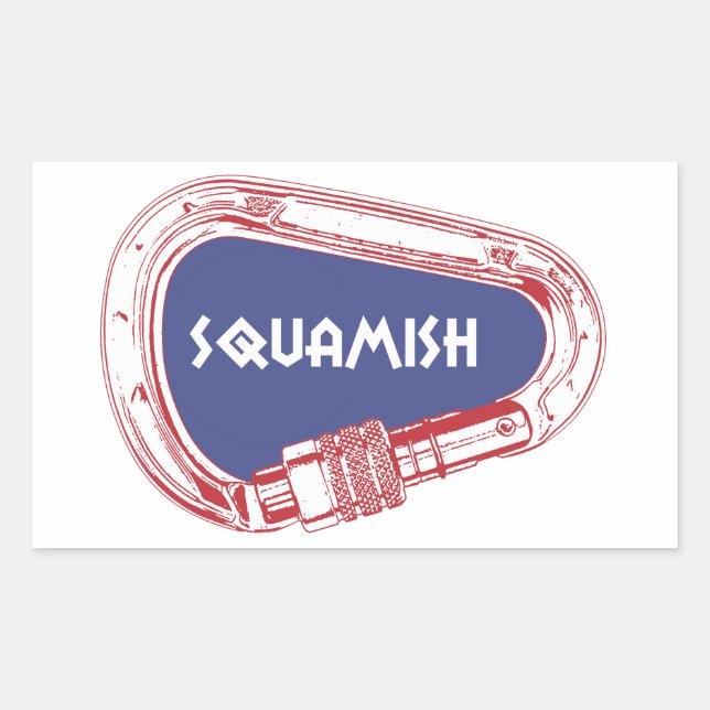 Squamish Climbing Carabiner Sticker (Front)