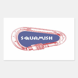Squamish Climbing Carabiner Sticker