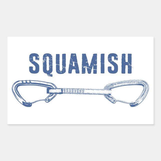 Squamish Climbing Quickdraw Sticker (Front)