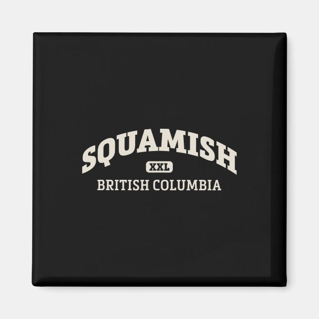 Squamish College Style Rock Climbing Area Design _ Magnet (Front)