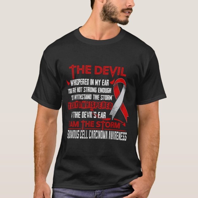 Squamous Cell Carcinoma Awareness Unbreakable T-Shirt (Front)
