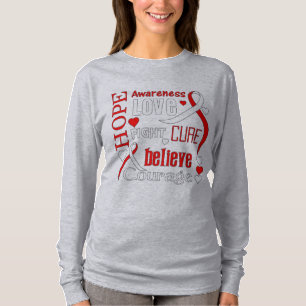 Squamous Cell Carcinoma Hope Words Collage T-Shirt