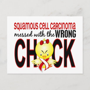 Squamous Cell Carcinoma Messed With Wrong Chick Postcard