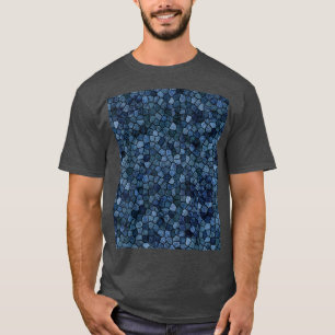 Squamous Scaly Pattern In Midnight Blue  T-Shirt