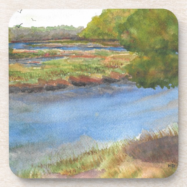 squamscott river at newfields july 31 2015 coaster (Front)