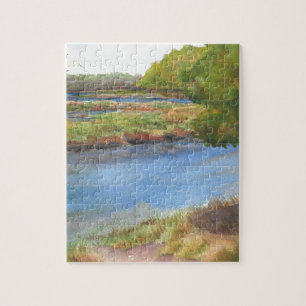 squamscott river at newfields july 31 2015 jigsaw puzzle