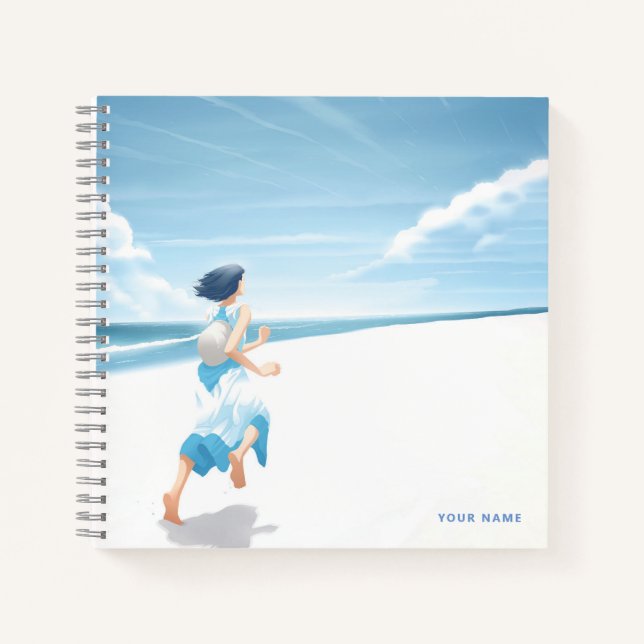 Squar Notebook Whimsical Japanese Art (Front)