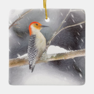 square3 ceramic ornament