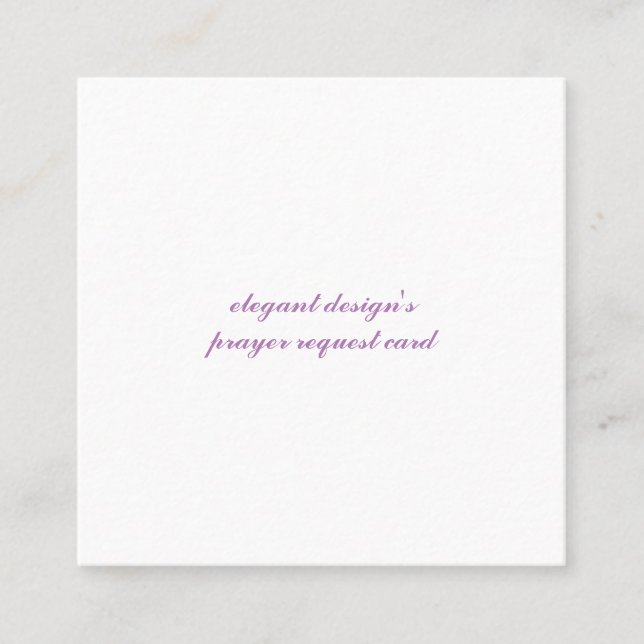 square 2.5"x2.5" standard matte business card (Front)