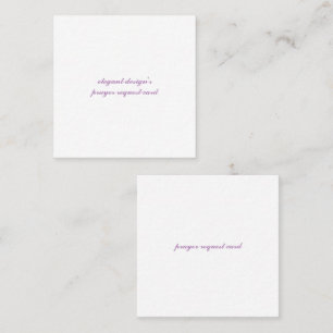 square 2.5"x2.5" standard matte business card