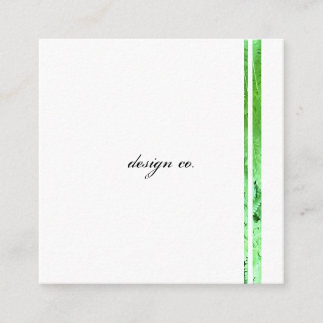 Square, 2.5" x 2.5" Business Card (Front)