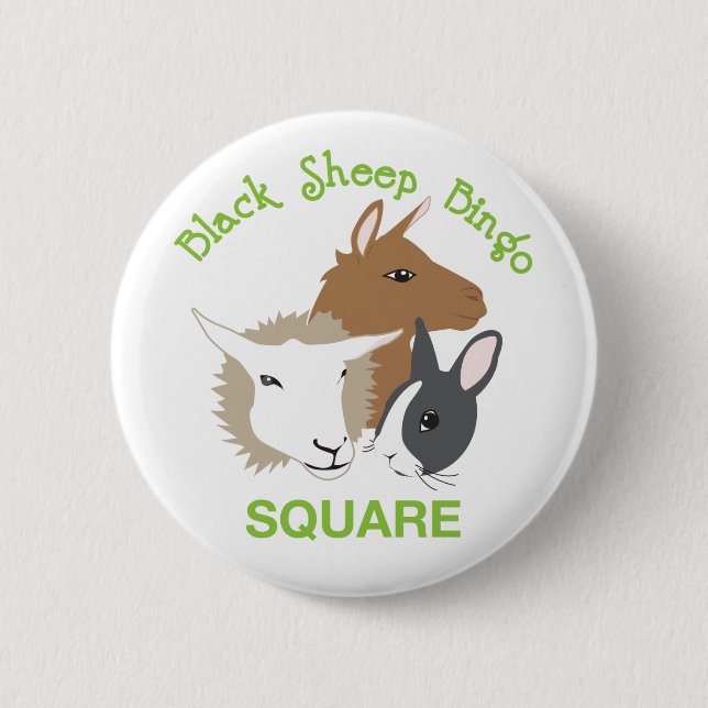 Square 2 Inch Round Button (Front)