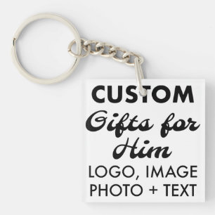 Square Acrylic Keychain Custom Gifts for Him