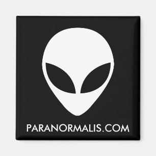 Square Alien Head Fridge Magnet