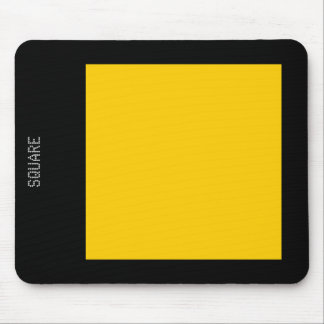 Square - Amber and Black Mouse Pad
