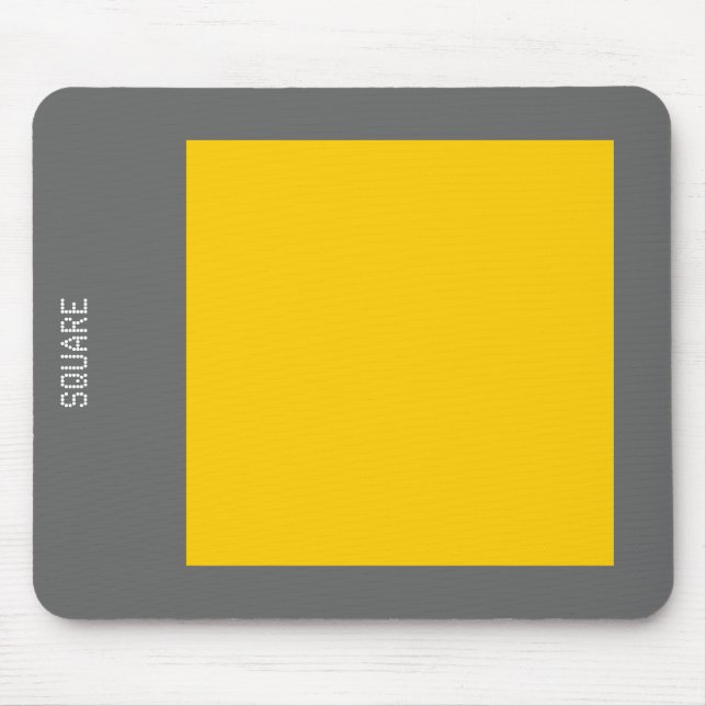 Square - Amber and Grey Mouse Pad (Front)