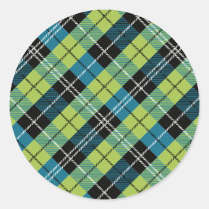 Square and colour 2 classic round sticker