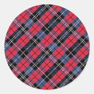 Square and colour classic round sticker