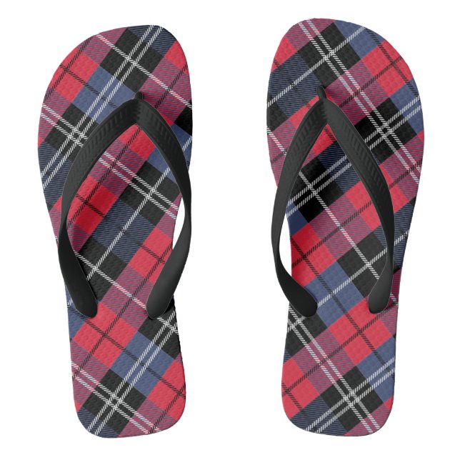 Square and colour flip flops (Footbed)