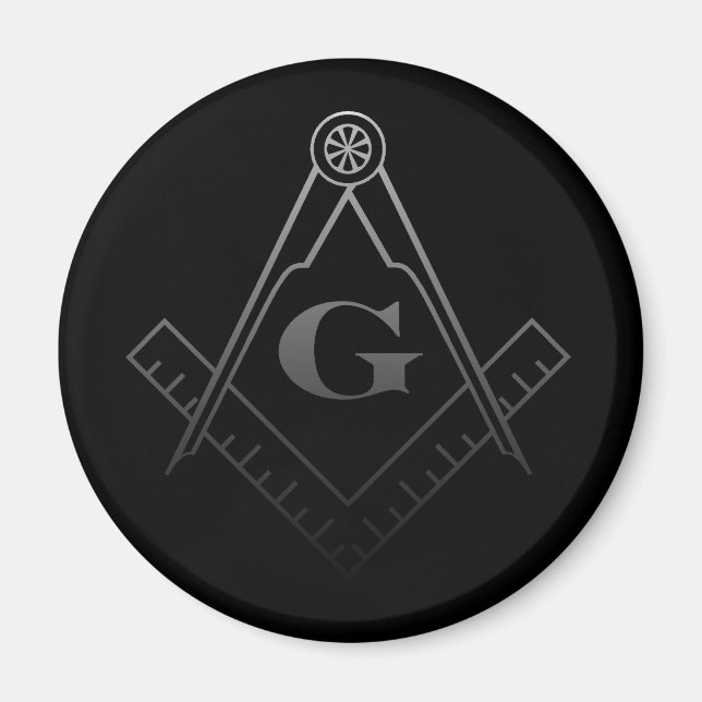 Square and Compass Magnet (Front)