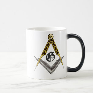 Square and Compass with All Seeing Eye Magic Mug