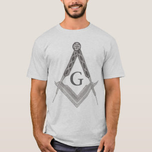 Square and Compass with All Seeing Eye T-Shirt