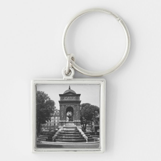 Square and fountain of Innocents, 1547 Keychain (Front)