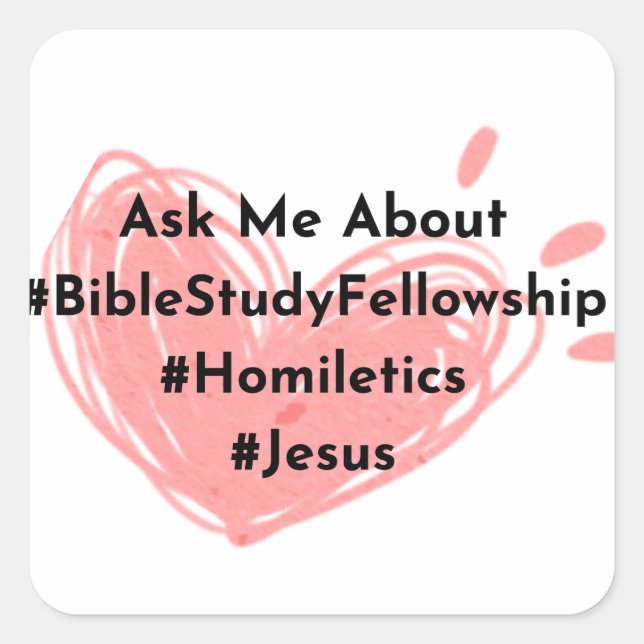 Square Ask me about--- hearts Square Sticker (Front)