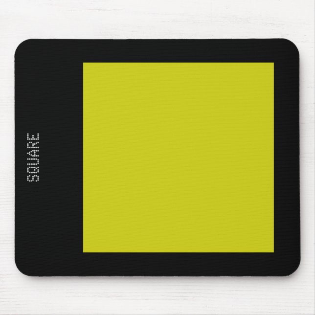 Square - Banana and Black Mouse Pad (Front)