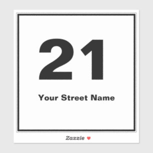 Square Bin Number with Street
