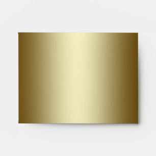 Square Black Gold Linen RSVP Envelopes